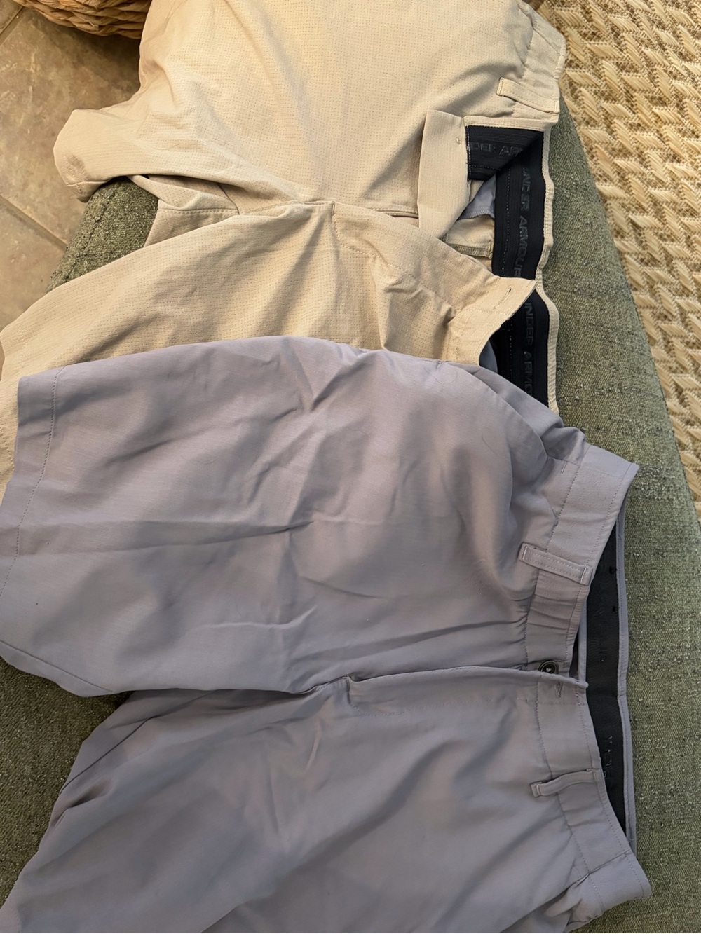 Under Armour Men's Chinos in Light Gray and Khaki